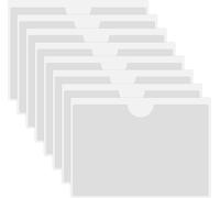 Transparent Label Holders,8 Horizontal A5 Pockets For Index Cards,For Self-Adhesive Folder,Organize And Protect Cards (Inner Size: 21 X 14.8 Cm)