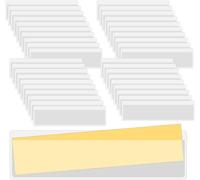 Transparent Label Holders For Self-Adhesive Files,40 Pieces For Index Cards To Organize And Protect Cards (Inner Size: 2 X 10 Cm)