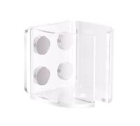 Transparent Magnetic Feeder, Water Bottle Holder, 2.2x2.28x2.2 inches, Space-Saving Cage Accessory, Bird Feeder Bracket for Dwarf Hamsters, Squirrels, and Other Pets