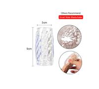 (Transparent) Masturbateur masculin 16 cm, bouche anale réaliste, vagin, vraie chatte pour hommes, pompe