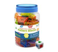 Transparent Math Toys Geometric Shapes Educational Learning Blocks Preschoo