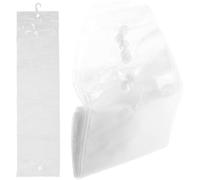 Transparent Paquet de Rangement Suspendu 5 Pièces en PVC | Poche Étanche pour Extensions, Visibilité Immédiate, Protection Anti-poussière, Organisation Pratique au Placard ou Pendant