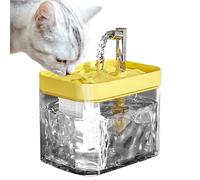 Transparent Pet Water Dispenser, Small Medium Dog Water Fountain, Automatic Pet Drinking Fountain, Continuous Water Supply Bowl 17x12,7x14cm/6,69x5x5,51 Inches for Small Medium Cats and Dogs