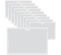 Transparent Plastic Stickers-10 Self-Adhesive Card Sleeves With Opening On Top To Protect Your Cards (Inner Size: 9 X 14 Cm)