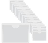 Transparent Plastic Stickers-20 Self-Adhesive Card Sleeves With Opening On Top To Protect Your Cards (Inner Size: 4 X 6 Cm)
