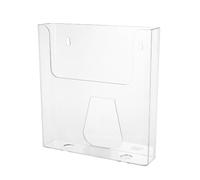 Transparent Porte-brochures Mural en Acrylique pour Bureau et Commerce | Design Ouvert, Aspect Professionnel, Gain de Place au Comptoir, Mise à Jour Rapide des Supports