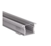 TRANSPARENT - Profile aluminium LED 100 cm EINBAU GROSS + Couvercle transparent pour bande LED