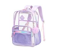 Transparent - Sac d'école transparent, matériau PVC imperméable durable | Haute capacité multifonctionnelle, conforme à la sécurité au stade, machines de voyage essentielles, stockage d'organisation