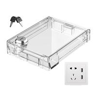 Transparent Switch Cover - AC Controller Protector, Splash Guard for Central Air Conditioning Panel, Home Safety Device, Prevents Accidental Switching, Easy Installation