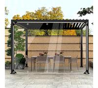 Transparent Tarpaulin with Eyelets,Waterproof Outdoor Tarpaulin,Weather and Tear Resistant Tarpaulin for Garden Furniture (3.3 x 6.6 ft/1 x 2 m)