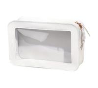 Transparent Toiletry Organizer - Portable Cosmetic Case for Accessories