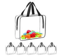 Transparent Toy Storage Bags, Board Game Organizer Set, 11.42x8.66x3.94