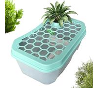 Transparent Turtle Tank - Aquatic Terrestrial Habitat, Desktop Ecologic Breeding Box | Basking Enclosure, Tortoise Crayfish Hermit Crab Frog Reptile Home for