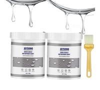 Transparent Waterproof Coating, Adhesive Leak-Proof Polyurethane Powerful Waterproof, Invisible Clear Protective Sealant for Roof Tiles, Brick, Wood, Metal, Concrete, Stone, Rubber, Plastics (2PCS)