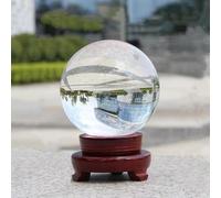 Transparent White Crystal Ball Town House Ornaments Living Room Office Photography Props Transfer Decorative Ball,90mm