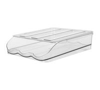 Transparente Boîte à Œufs 18 Œufs en Plastique, pour Réfrigérateur | Couvercle Inclus, Structure Empilable à Tiroir, Contrôle Visuel du Stock, Rangement la Cuisine
