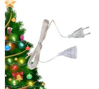 Transparente - Fine | câble électrique Souple Longue portée, Cordon Discret Haute qualité pour connecter appareils domestiques, Alimentation fiable pour Bureau Maison Salle séjour, a
