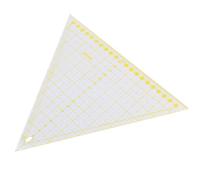 Transparente Règle de Couture Triangulaire pour Quilting en Acrylique | Lignes de Grille Contrastées, Numérotation et Angles Précis, Guide pour Cutter Rotatif, Usage Atelier