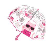 Transparenter Blasenschirm für | Haken-Griff, Einfach Zu Greifen, Transparente Klare Sicht | Mädchen Bubble Regenschirm - für und Vorschulkinder von 2 bis 7 Jahren, perfekt für tägliche Spazie