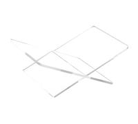 Transparentes Acryl-Buchständer, freihändiger Buchhalter in X-Form, 28 x 15,1 x 11 cm, Schreibtisch-Display für Bücher, Kochbücher, Zeitschriften, ideal zum Lesen am Schreibtisch, Dicke 0,5 cm