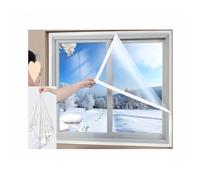 TransparentIsolationFilmSecondaireVitrage Kit pour fenêtres et portesRésistant à la chaleur Résistant au froid Anti-poussière Solution pour la maison (90 x 180 cm)
