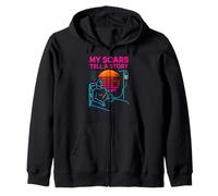 Transplant My Scars Tell a Story Patien Chirurgie Vintage pour Homme Sweat à Capuche