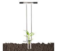 Transplanteur de bulbes à long manche - Outil de plantation de petits bulbes - Transplanteur manuel de - Désherbeur de gazon - Outil de plantation de bulbes pour légumes