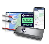 Transpoco Traceur GPS Voiture et Moto - Tracker Temps Réel avec Alarme, Batterie Autonome Longue Portée, App Android/iOS