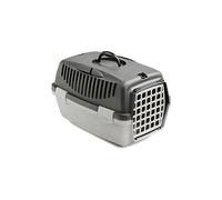 Cage de transport gris plastique (47 x 30 x 33 cm)