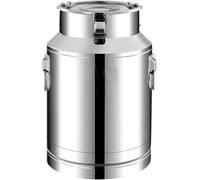 Transport De Lait De Petite Capacité CS 201 Pot à Lait en Acier Inoxydable Seau à Lait Seau à Vin Bouteille D’Huile Baril De Laiterie Pot De Thé CAI avec Couvercle Scellé Lait T, 4L