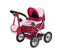 Bayer Design - 13014 - Poussette Landau Pour Poupée - Trendy Bordeaux Réglable - 68 Cm