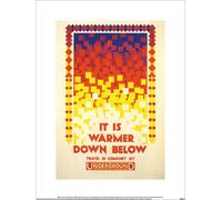 Transport For London - imprimé "It Is Warmer Down Below", papier PM12161 (50 cm x 40 cm) (Coloré)