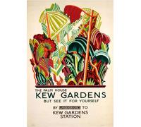 Transport For London - imprimé "The Palm House Kew Gardens", Papier PM12037 (50 cm x 40 cm) (Bunt)
