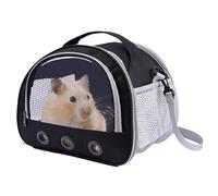 Transport pour hamster - Ordinateur portable pour petits animaux | Transport multifonctionnel pour la Guinée, offre un design portable avec poches latérales de voyage avec poches transparentes pour la