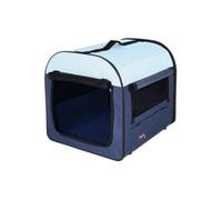 Transport Souple, M-L: 70 × 75 × 95 Cm, Bleu Foncé/Bleu Clair - Mon Animalerie