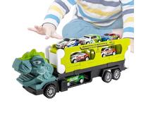 TRANSPORTER DU DINOSAUR - ABS 34X6.5X10.5CM | Toys De Camion De Transport Avec Fonction De Glissement Inertielle, Temps De Jeu Pour Tout-petit, Jouet Pratique Créatif - Jouet De Piste De Course Pliabl
