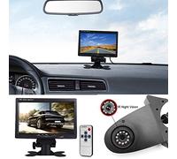 Transporter Van Caméra de Stationnement + 7 Pouces TFT LCD Moniteur de Voiture,HD Vision Nocturne IR Auto Caméra de Lampe de Frein Caméra de Recul pour Mercedes Benz Citan Sprinter Vario Viano Vito