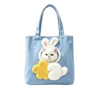 Transporteur Animaux Tote Bag à Tête Exposée Drôle et Mignon Respirant | Sac de transport animal chat chien chiot petit plein air camping balade pique-nique road trip