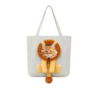 Transporteur Chat Petit Animal Panière Portable avec Orifice Tête | Fourre-tout de pour Chaton Randonnée Shopping Promenade Route pour s Routiers Camping Promenade Shopping Parc
