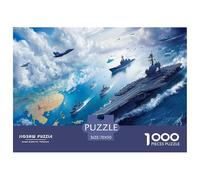 Transporteur d'avions 1000 Pièces Puzzle Adulte Un Puzzle Difficile Jeu Éduchatif Défi Jouets Enfants Activité Familiale Parfaite Cadeaux pour Femmes Cadeaux pour Hommes 70x50cm/1000pcs