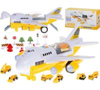 Transporteur d'avions + 6 véhicules de construction latéraux/frontaux