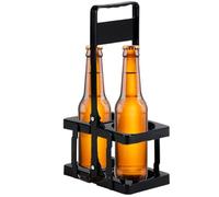 Transporteur de bière - PP pasteur BSHECTULED 18 x 10,8 x 31,8 cm Porte pliante légère | Buvez avec design sans fiche, stockage facile, fourre-tout extérieur be her | Tailgating, camping, voyage sur