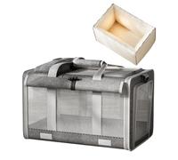 Transporteur De Chat | Cage De Grande Capacité avec Doublure Intérieure Amovible - Sac Portable À Côtés Souples Chats - pour Courts Voyages Marche Randonnée Intérieur Sorties