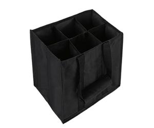 Transporteur de vin pour 6 bouteilles - Sacs à vin pour voyage réutilisables | Porte-bouteille de sécurisé, fourre-tout, porte-bouteille de , sacs de courses pour le transport, porte-bouteille