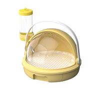 Transporteur De Voyage Pour Hamster - Cage Respirante Avec Bouteille D'eau Et Couvercle Rotatif | Mallette De Transport Pour Petits Animaux Pour Un Transport Sûr, Transporteurs Pour Animaux De Compagn