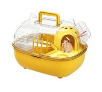 Transporteur Hamster Couvercle Transparent Mignon Portable Avec Bouteille | Cage De Transport Pour Petits Animaux Pour Lapin Furet Chinchilla Hérisson Souris Écureuil Visite Vétérinaire
