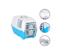 Transporteur pour animaux de compagnie blanc et bleu PP