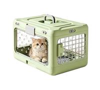 Transporteur pour chat - Boîte de transport respirante pour animaux de compagnie, caisse rigide aérienne, conteneur de transport pour animaux sécurisé | Solution de voyage diversifiée, abri de