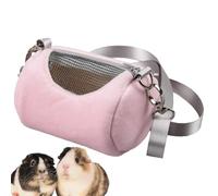 Transporteur pour Cochon d'Inde - Corps en Velours Chaud, Fenêtre Respirante en, Bandoulière Réglable, Petit Sac De Transport pour Animal Domestique, Étui Léger pour Compagnon D'extérieur | Con