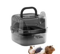 Transporteur pour Hamster - avec Roue d'exercice intégrée - Maison de Voyage pour Hamster et Petits Animaux - pour Cochon d'Inde, Lapin, Souris, Chinchilla, Idéal pour Camping,